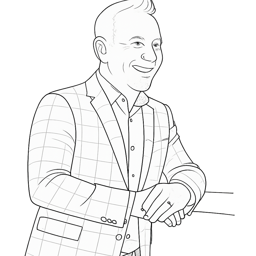 Illustration of Bertie Cordingley, co-founder of NotLuck