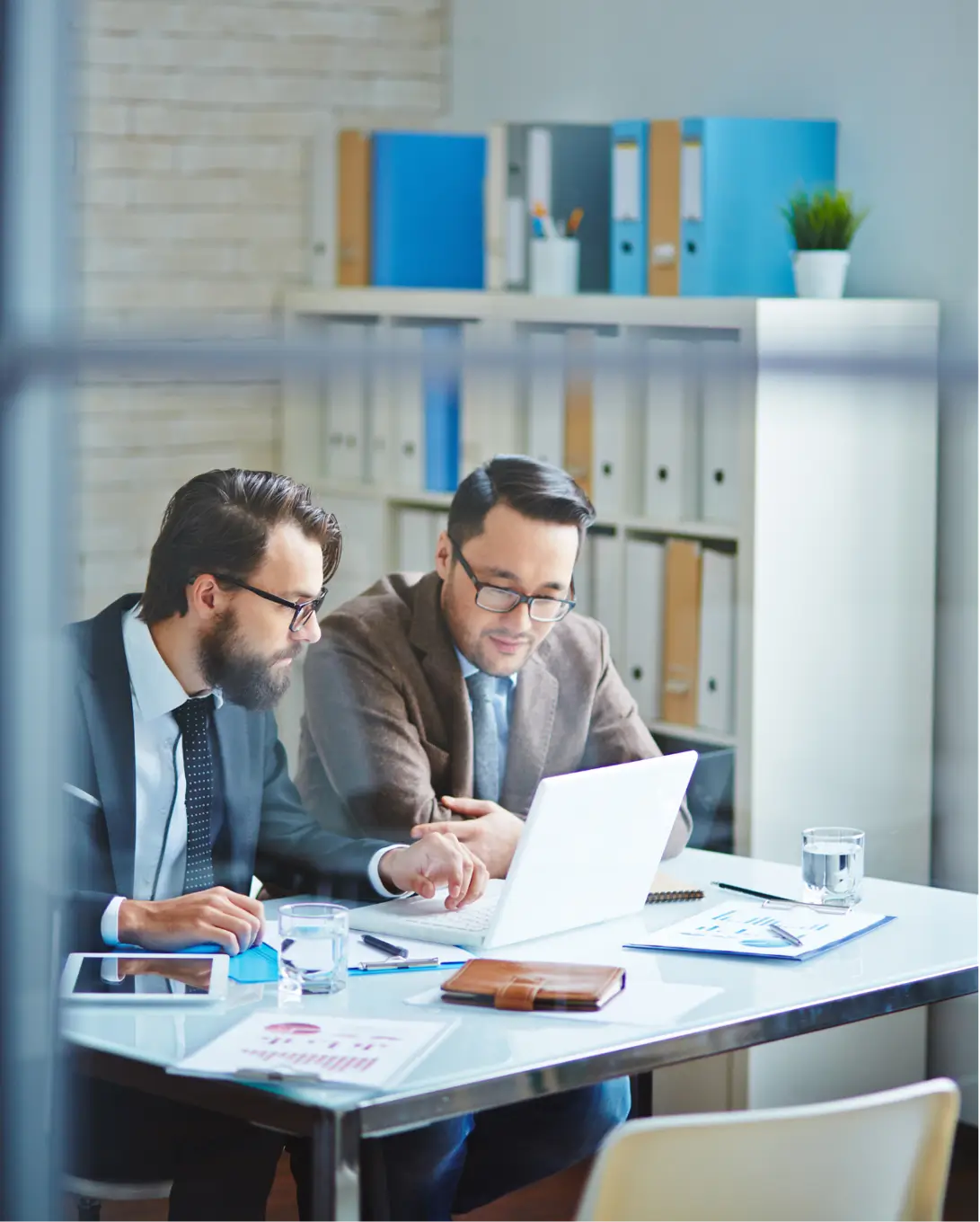 Business people working together