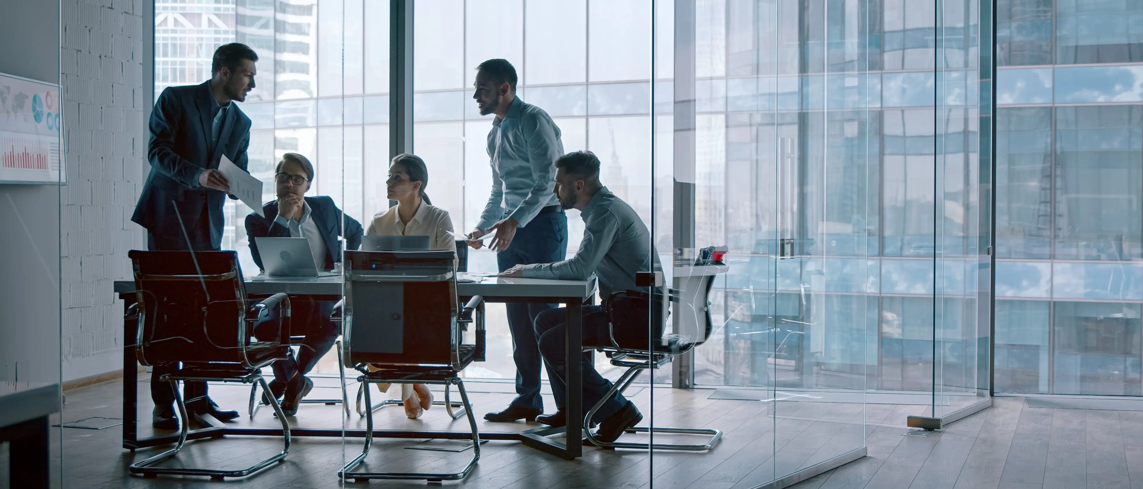 Business people working together