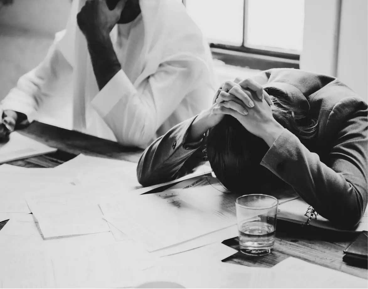 frustrated business owners