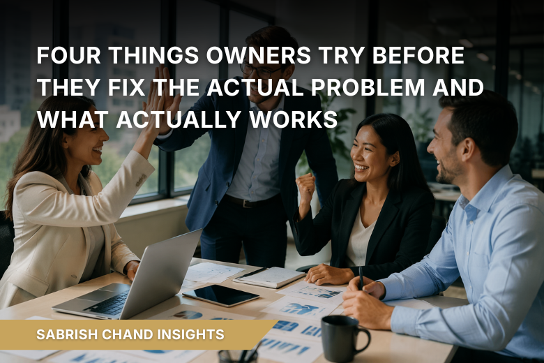Four Things Owners Try Before They Fix the Actual Problem (And What Actually Works)