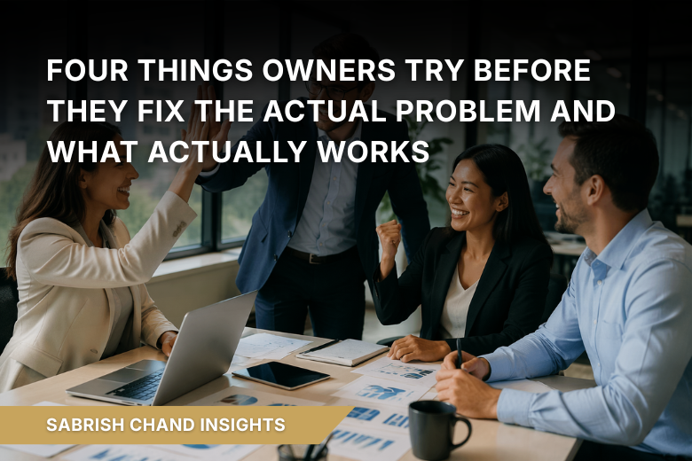 Four Things Owners Try Before They Fix the Actual Problem (And What Actually Works)