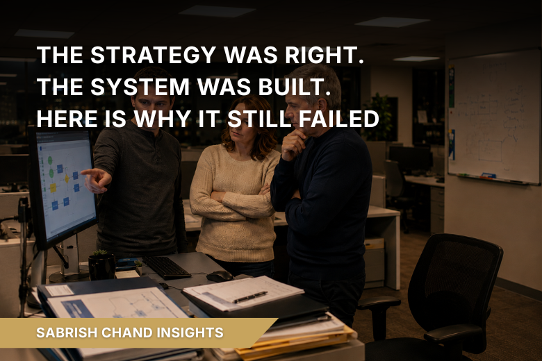 The Strategy Was Right. The System Was Built. Here Is Why It Still Failed.