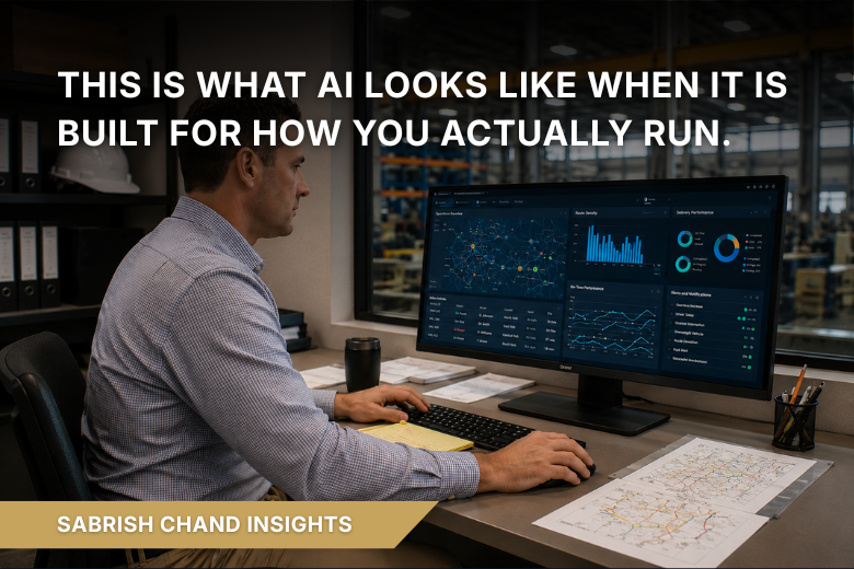 This Is What AI Looks Like When It Is Built for How You Actually Run.