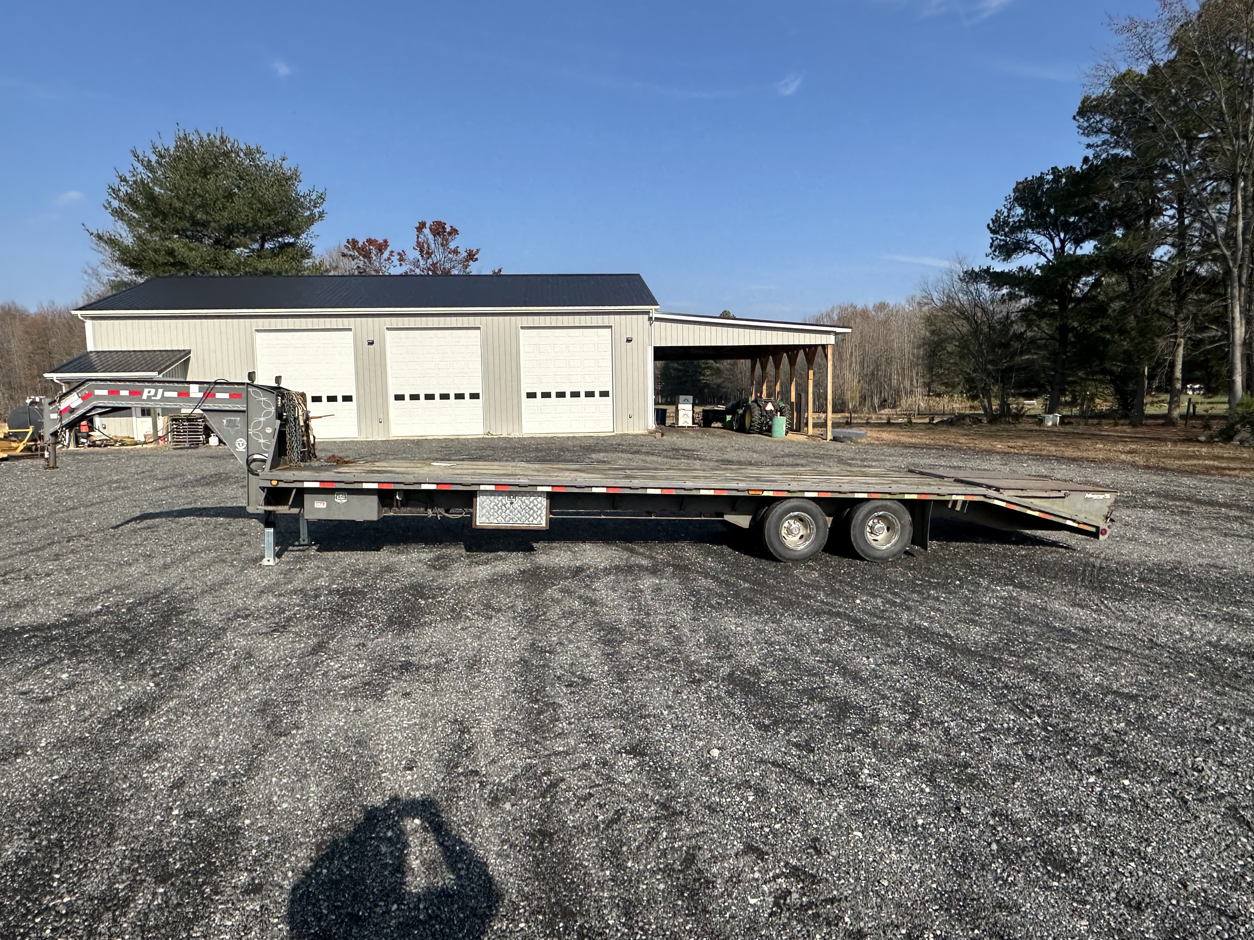 Deckover trailer rental at GPA Rentals in Townsend, DE