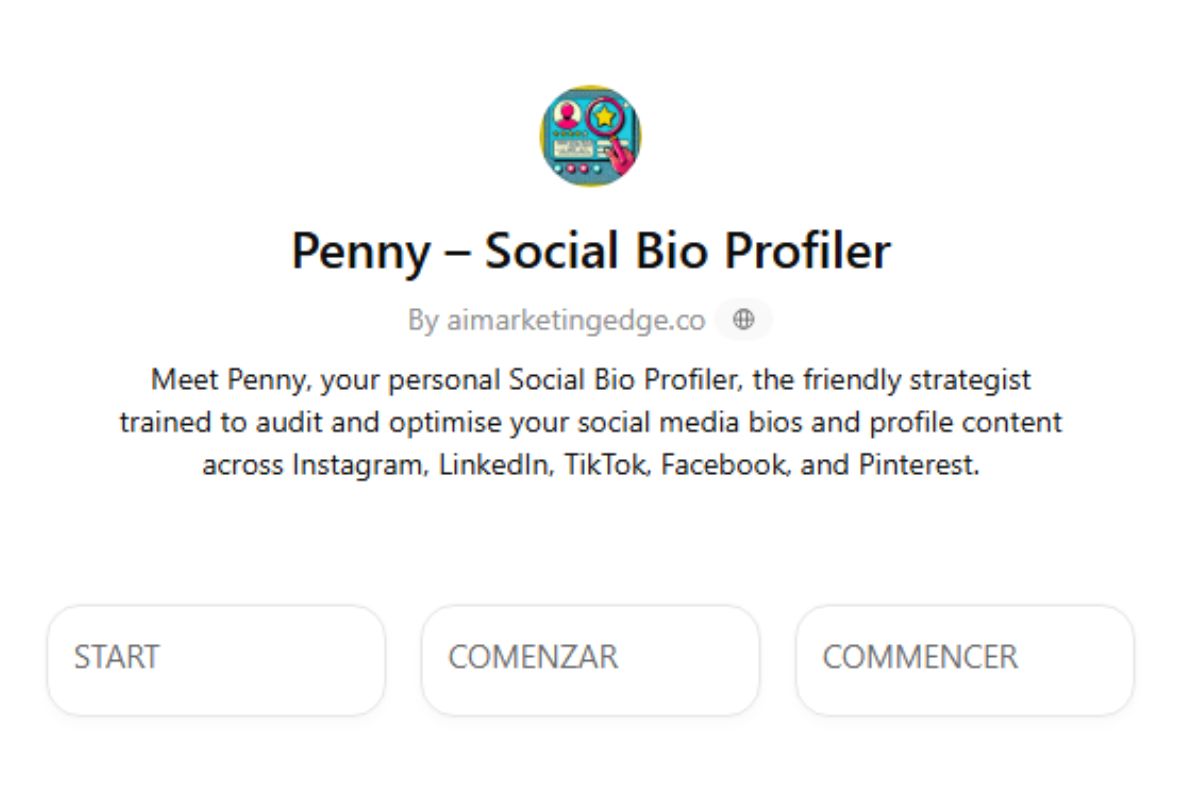Penny, Social Bio Profiler