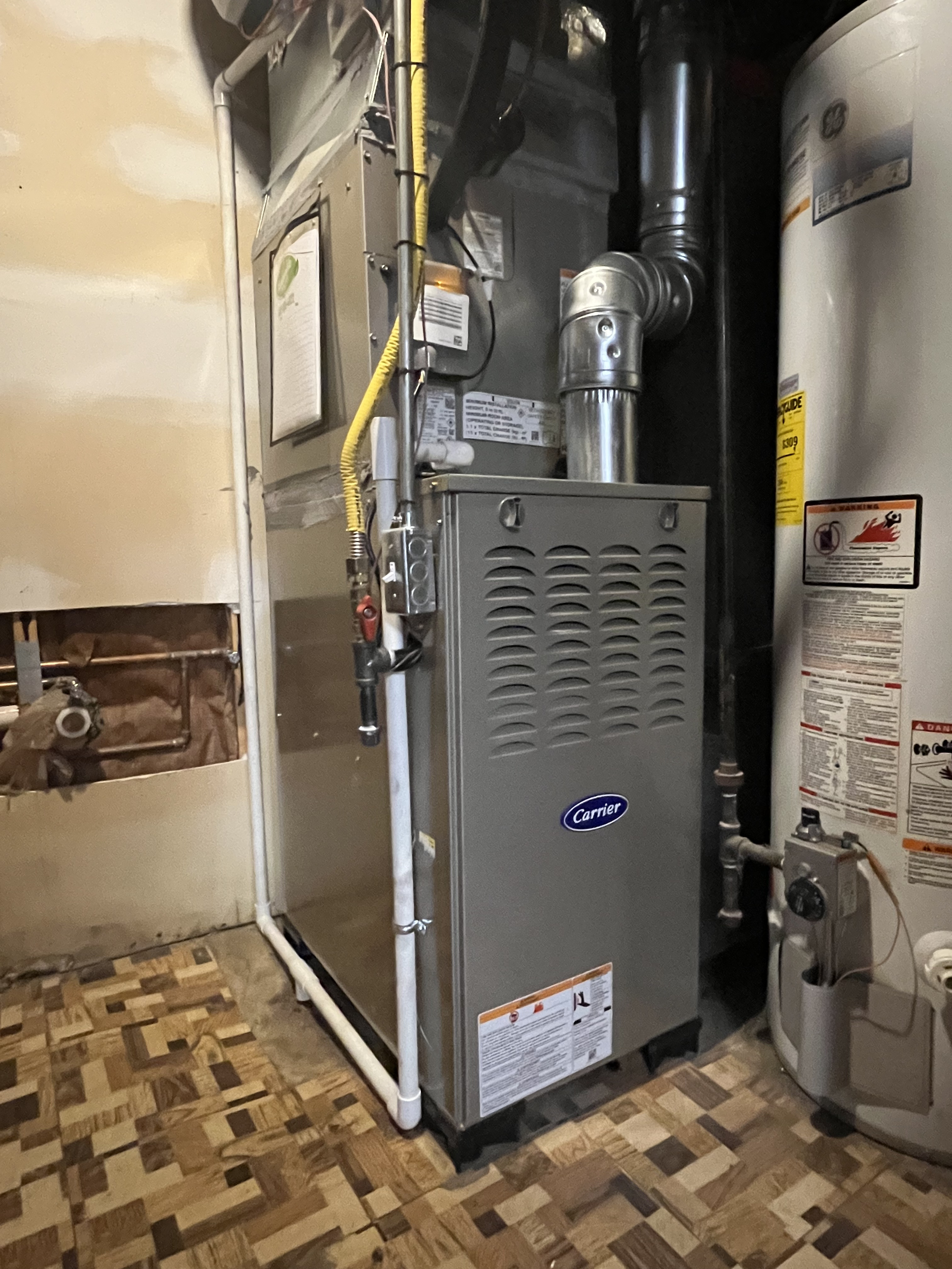 HVAC installation project
