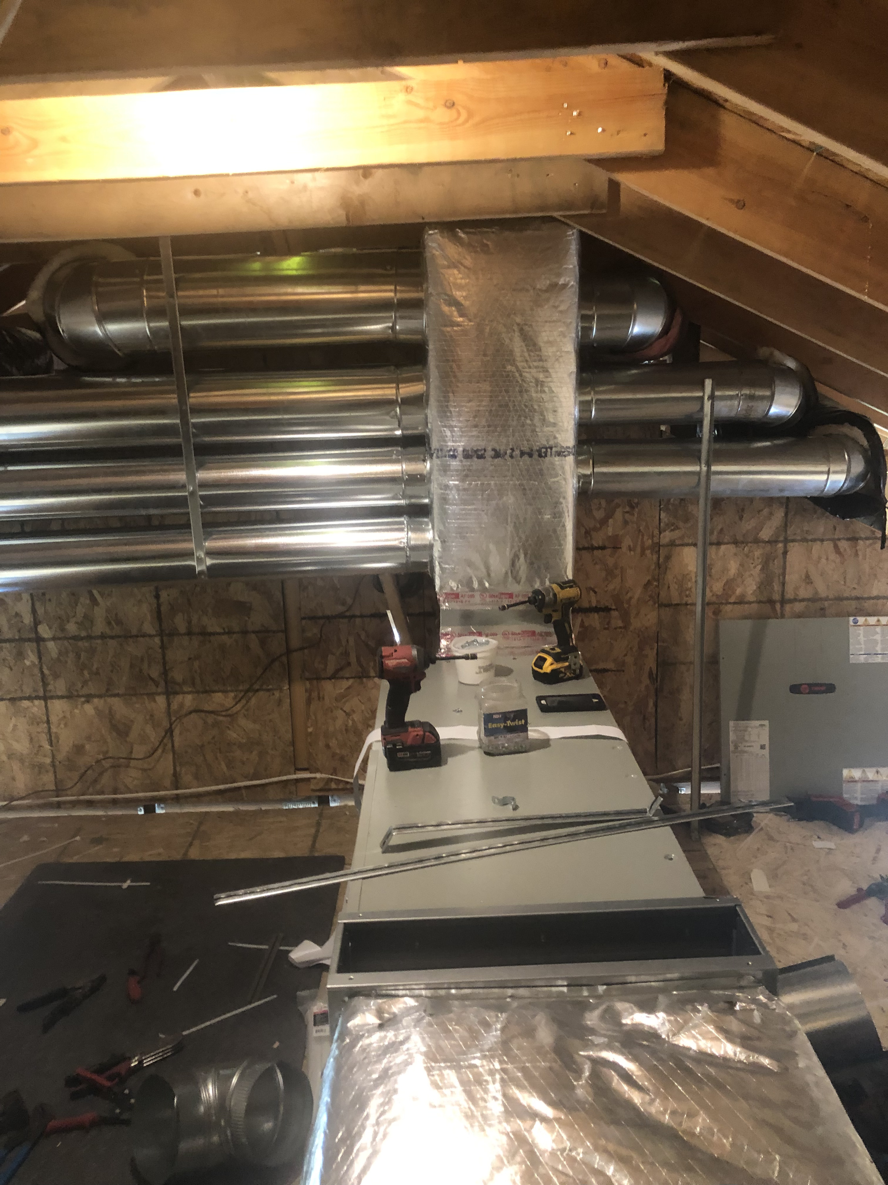 HVAC installation project