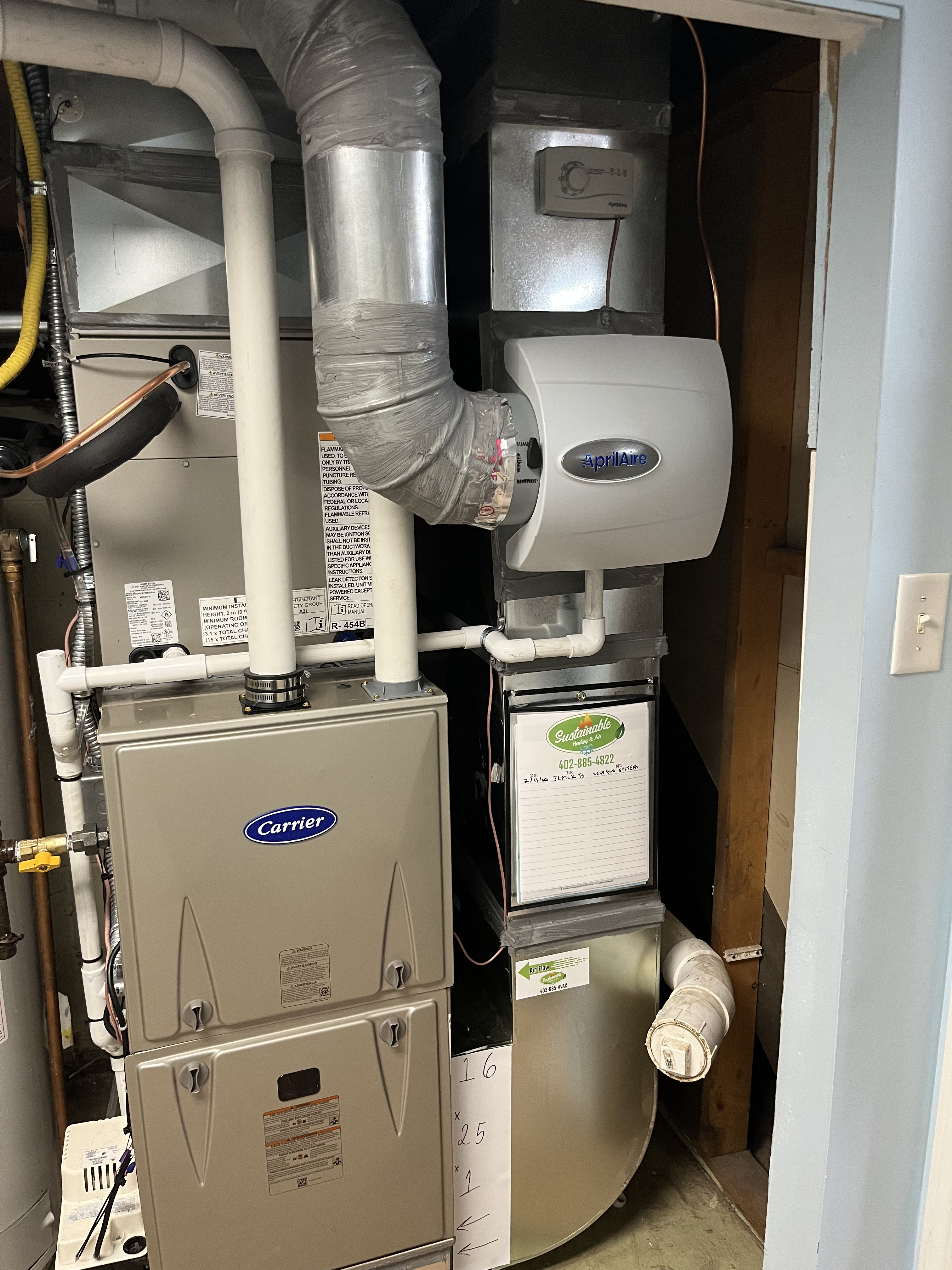 HVAC installation project