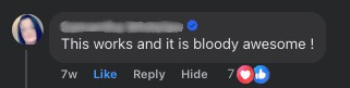 Beta user comment: "This works and it is bloody awesome!"