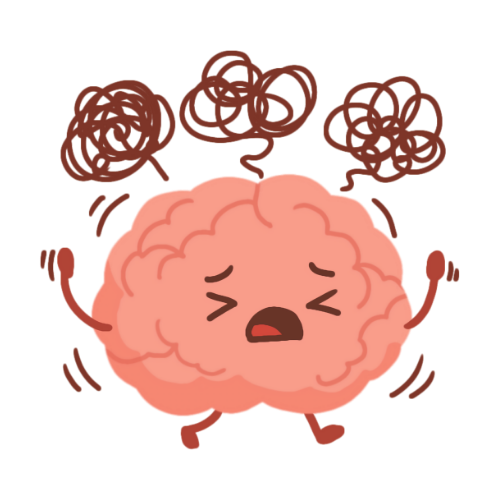 Pink Brain meditating Pink Brain meditating
