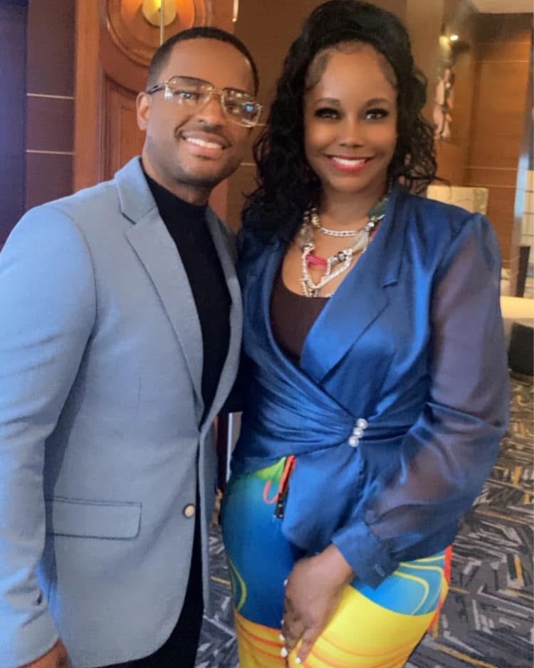 Shavannah Moore hosting Larenz Tate