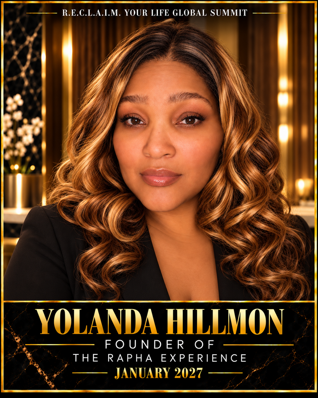 Yolanda Hillman — R.E.C.L.A.I.M. Summit speaker card