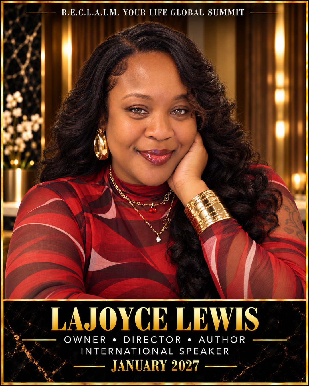 LaJoyce Lewis — R.E.C.L.A.I.M. Summit speaker card