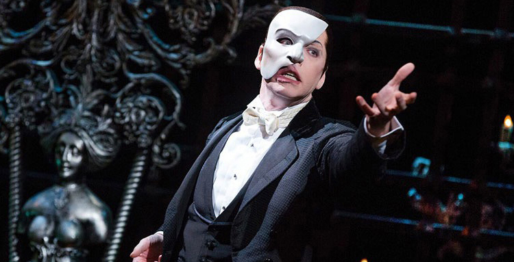 James Barbour as the Phantom in The Phantom of the Opera on Broadway