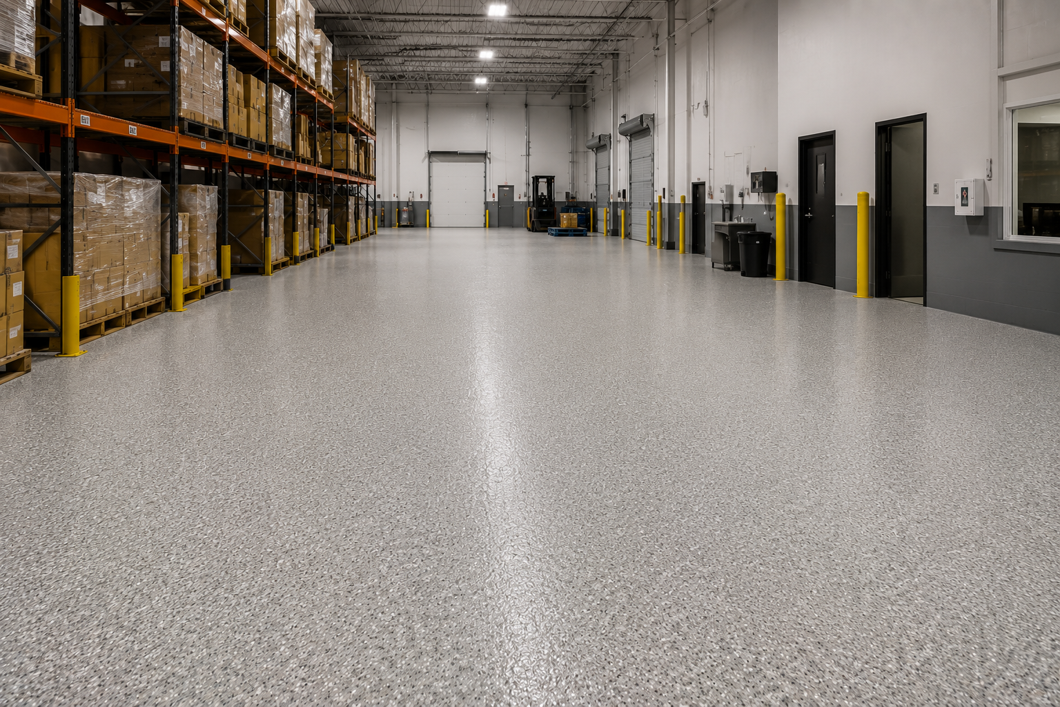 Commercial resin floor