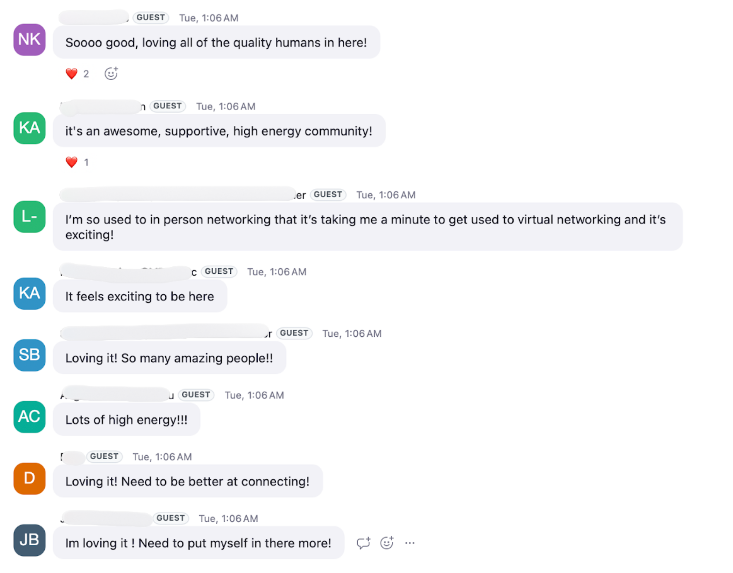 Sales Society community member win shared inside the community