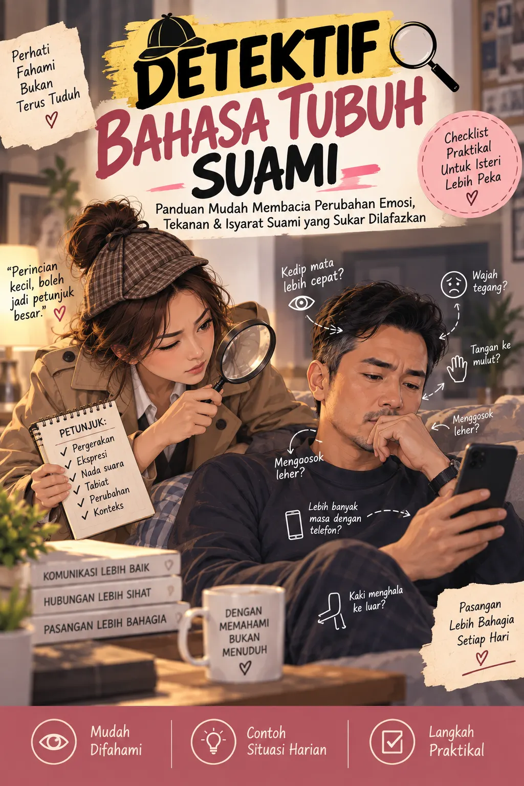 Bonus Detektif Bahasa Tubuh Suami