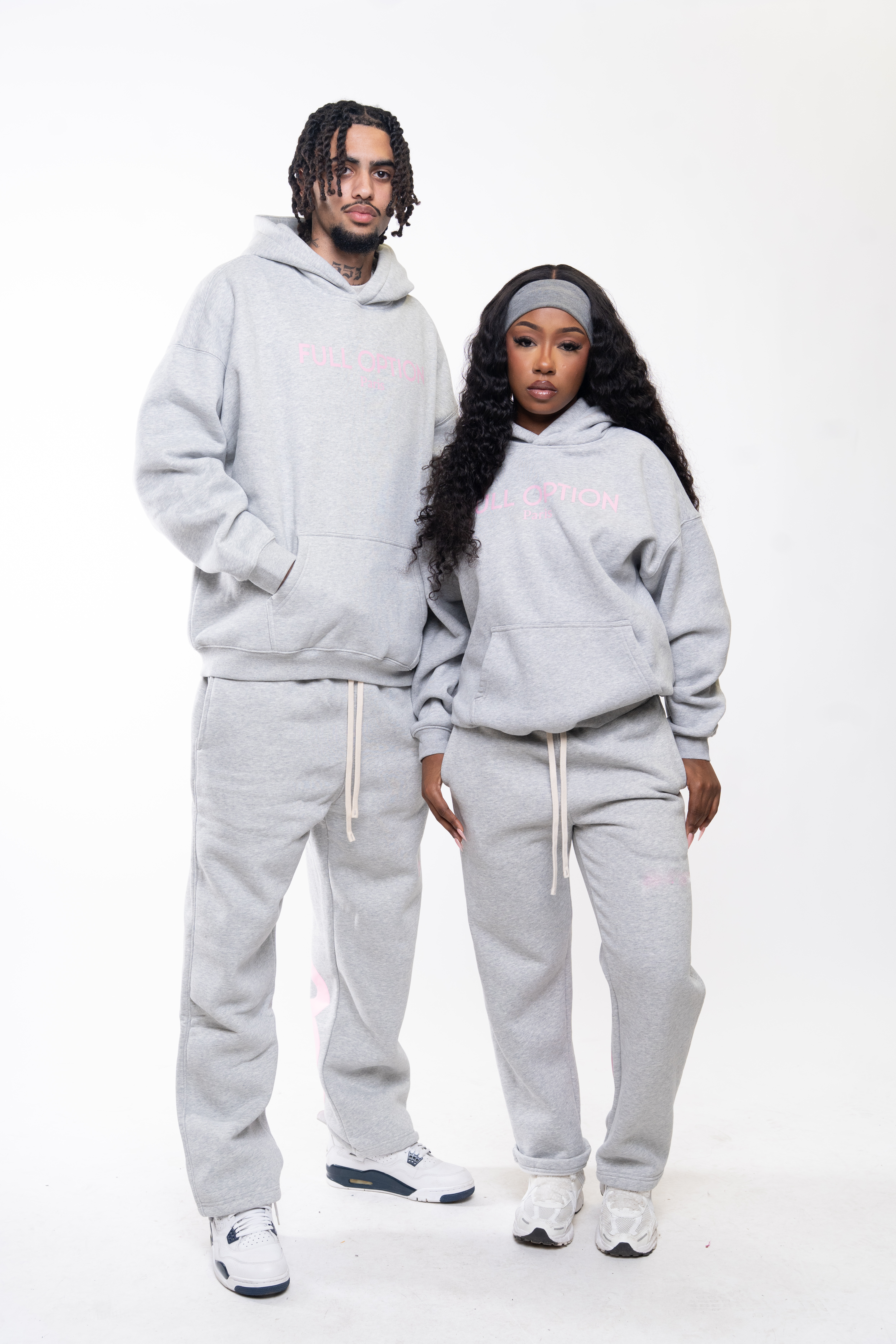 Ensemble Pantalon à Capuche Rose Clouté Velours Gris Candie's Girl - Taille M 10-12 - Neuf Avec étiquettes