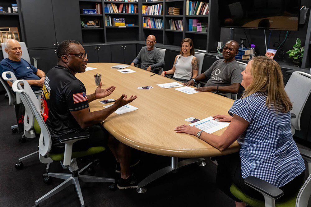 Participants during a customized MUSC wellness session