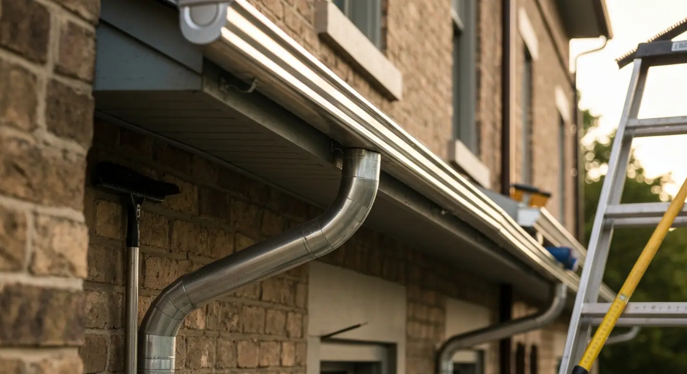 Gutter repair work