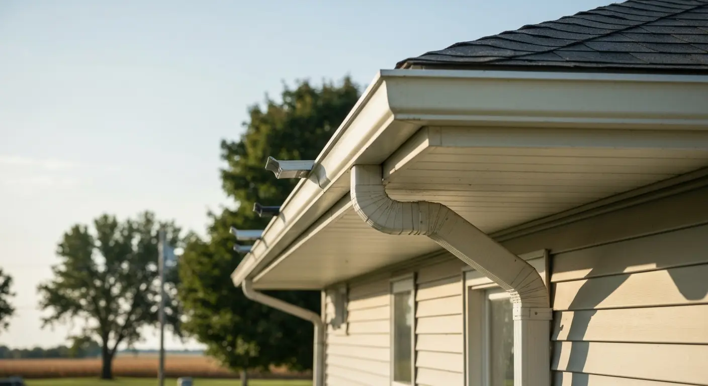 Gutter repair and maintenance work