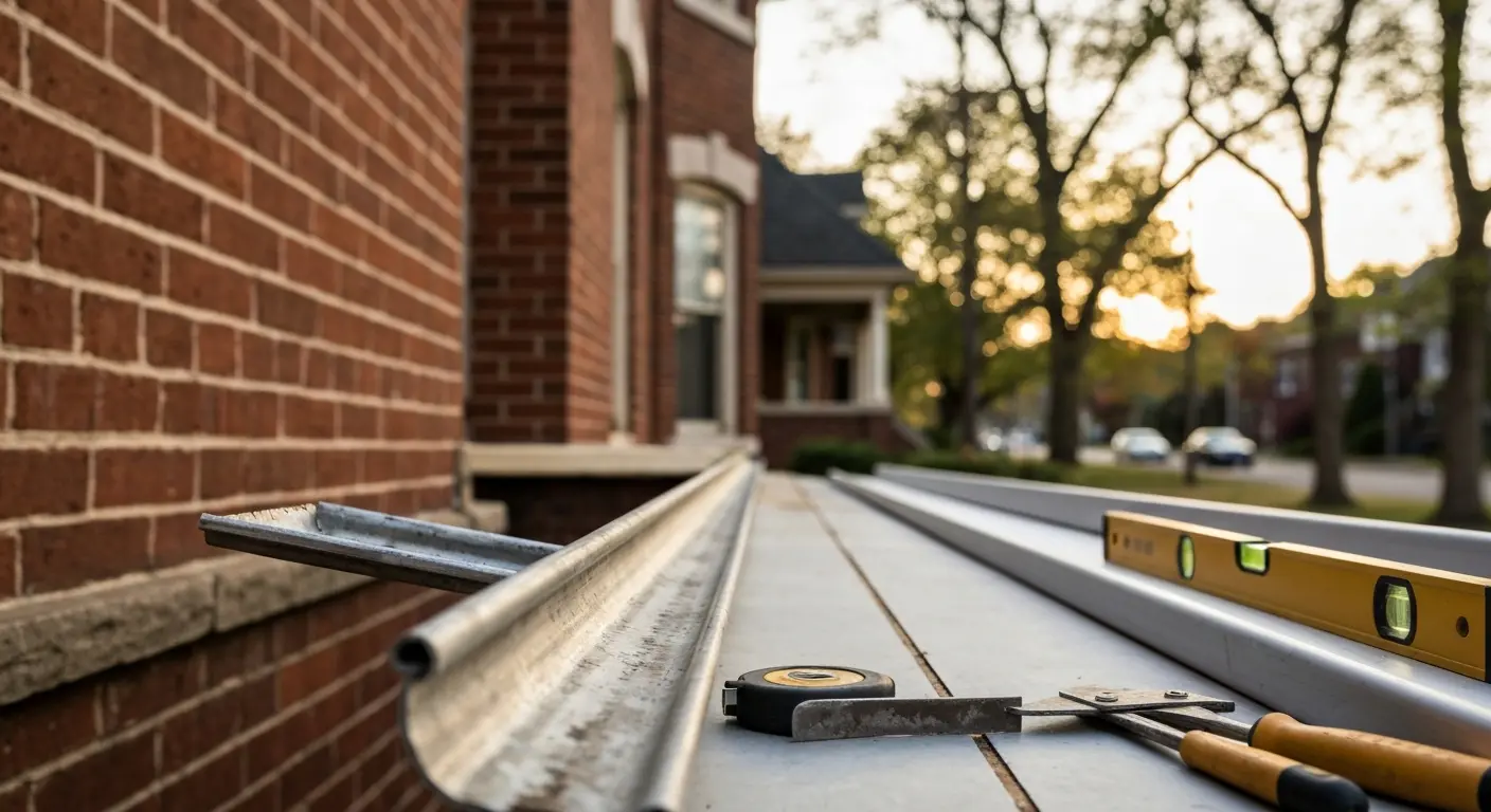Old gutter removal
