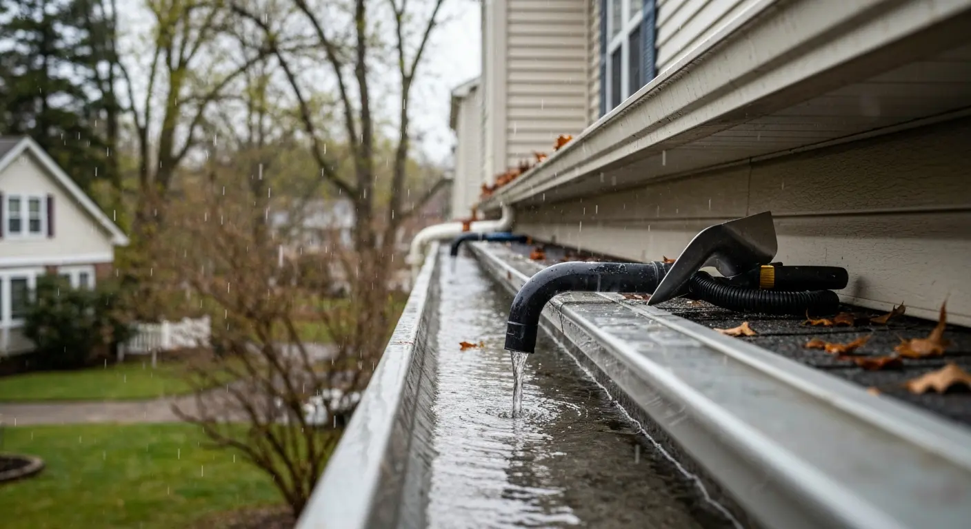 Gutter cleaning and maintenance
