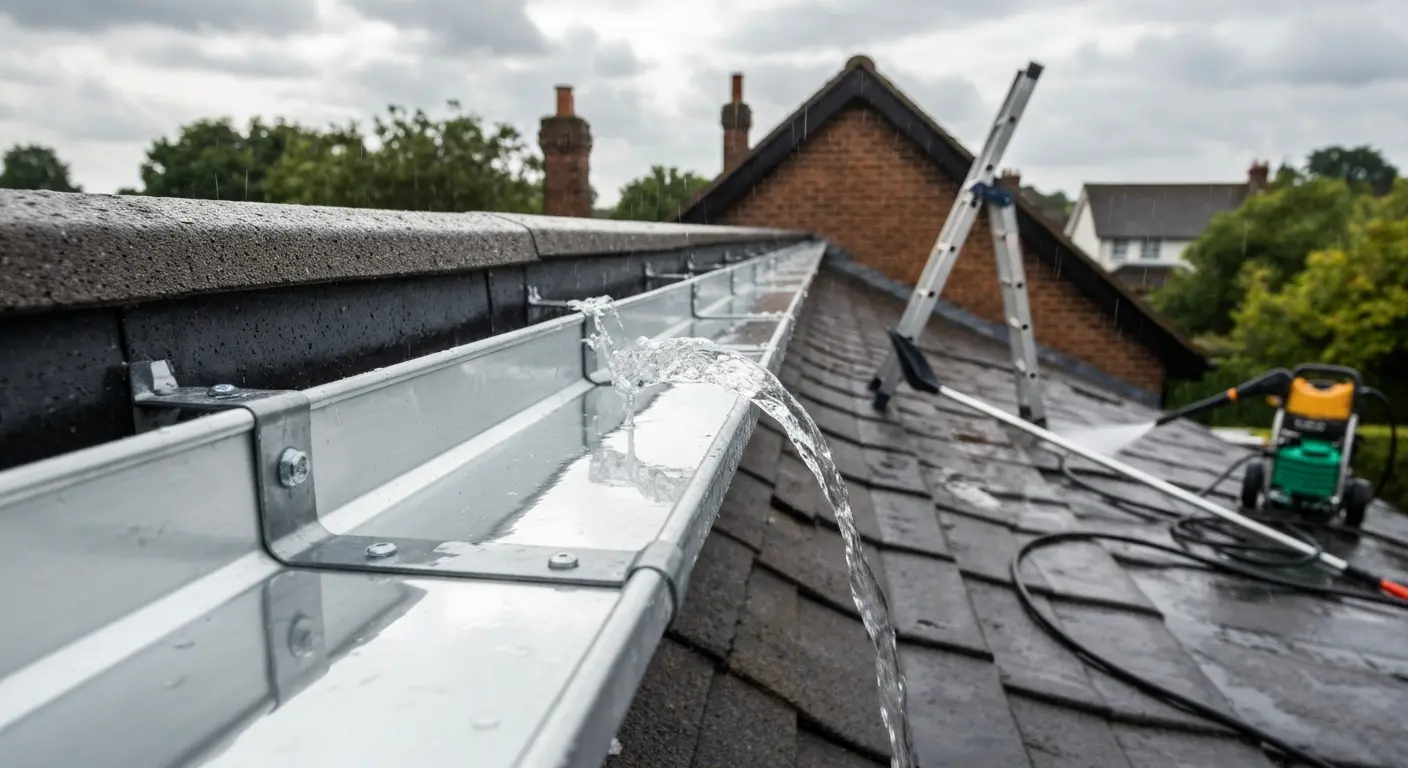 Gutter repair work