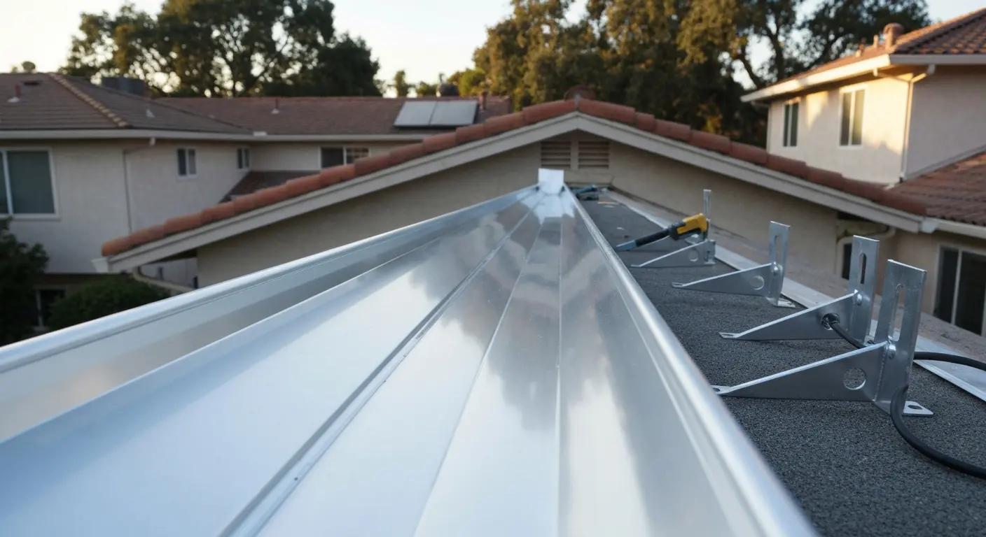 New gutter installation