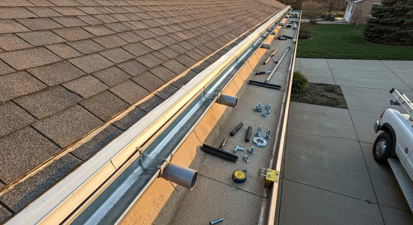Gutter repair and maintenance