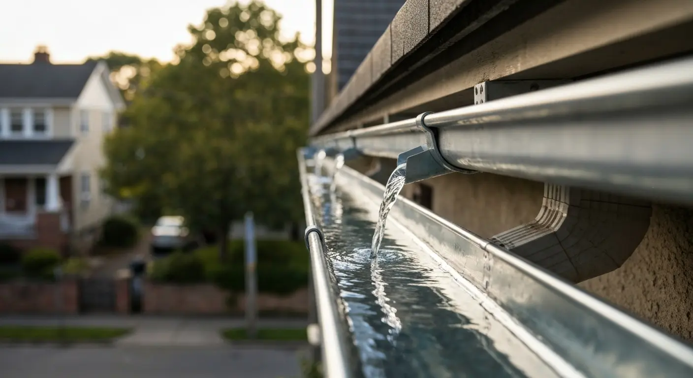 Gutter repair work