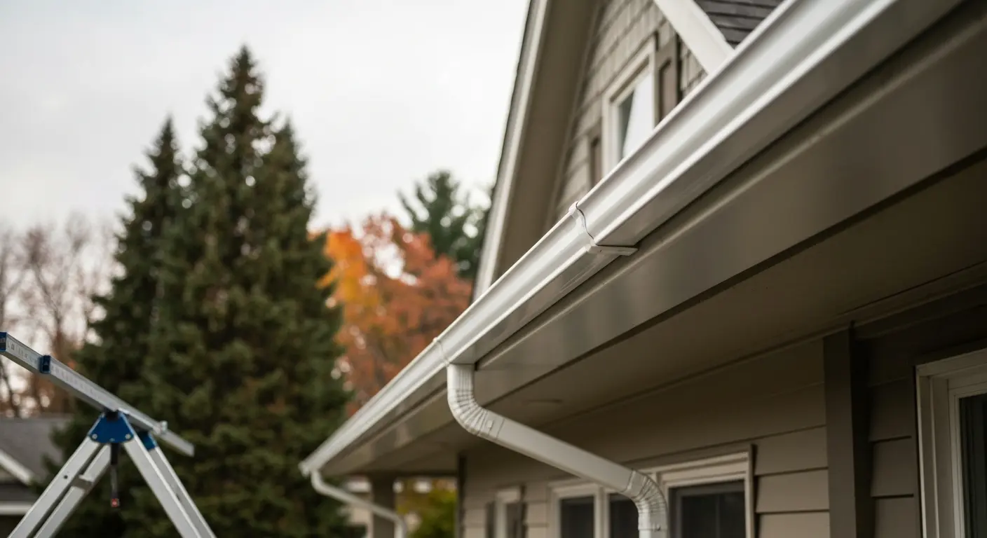 Seamless gutter installation