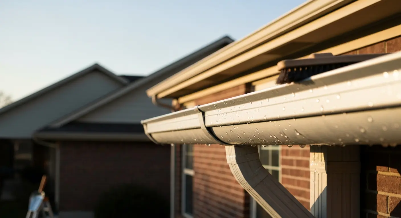 Gutter repair work