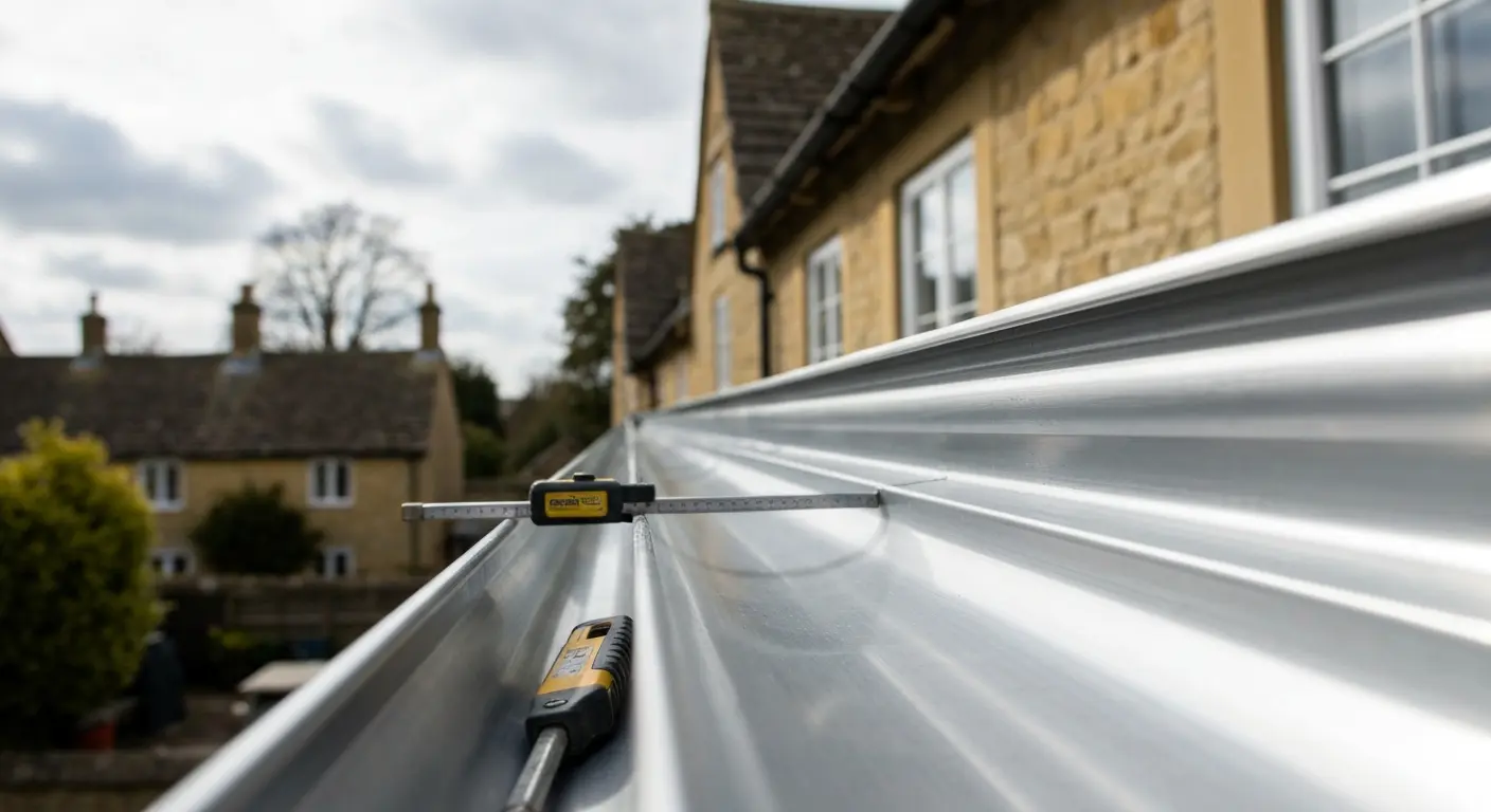 New gutter installation on Dinton home