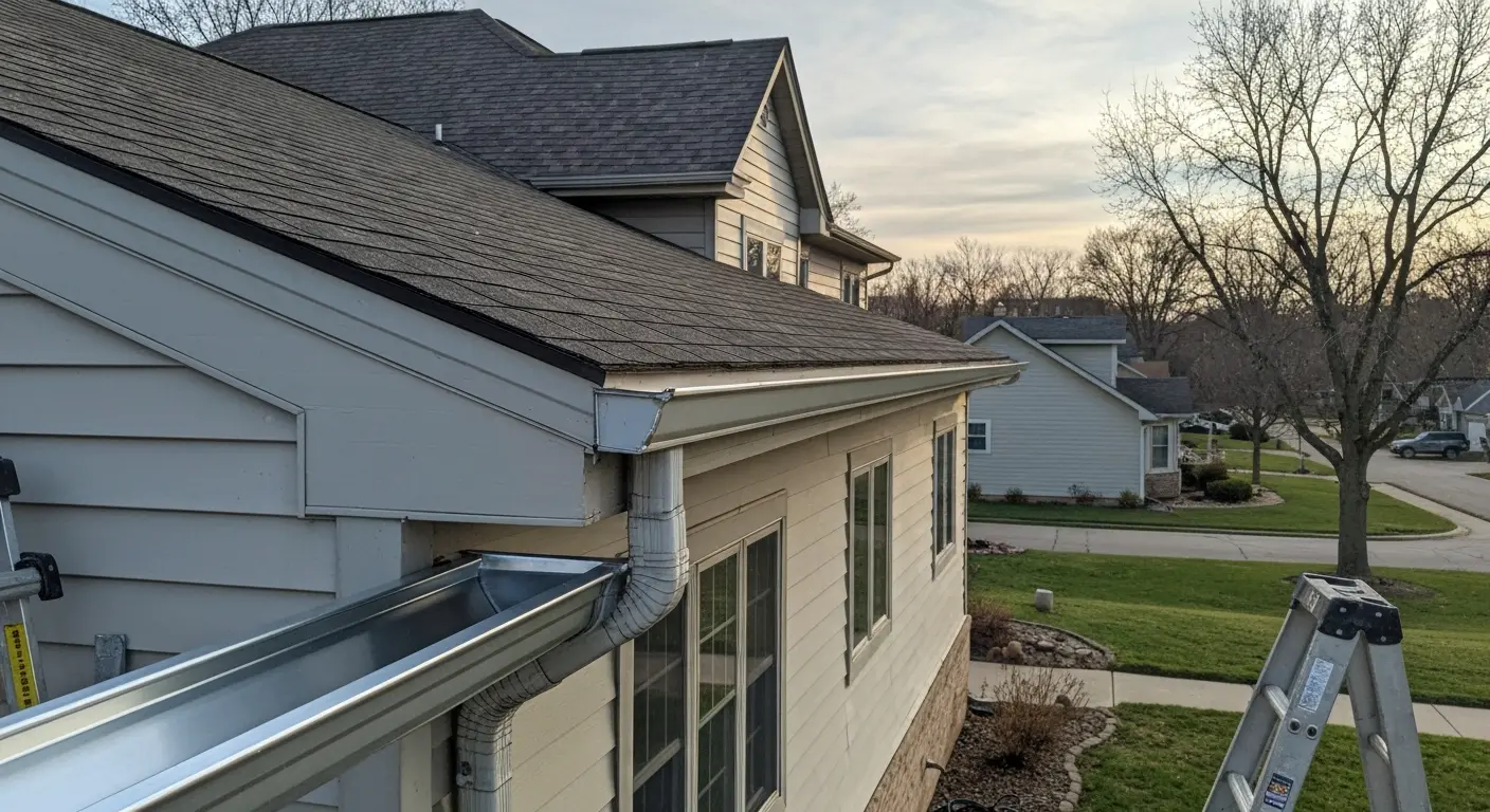 Gutter installation project