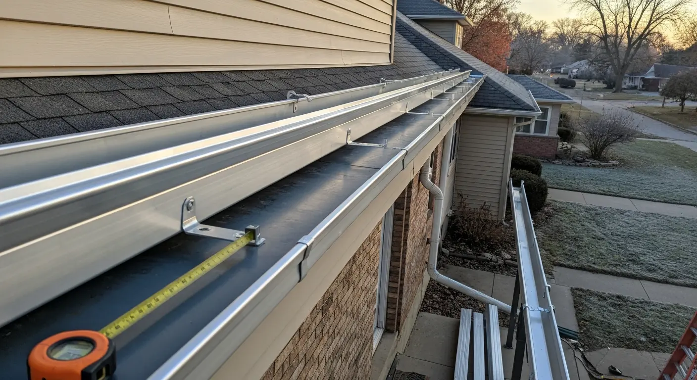 Gutter installation project