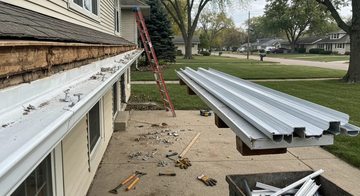 Gutter removal process