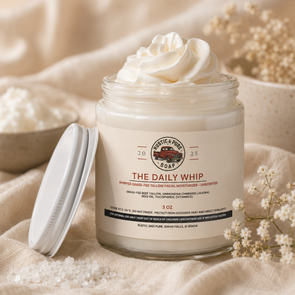 The Daily Whip Grass-Fed Tallow Moisturizer