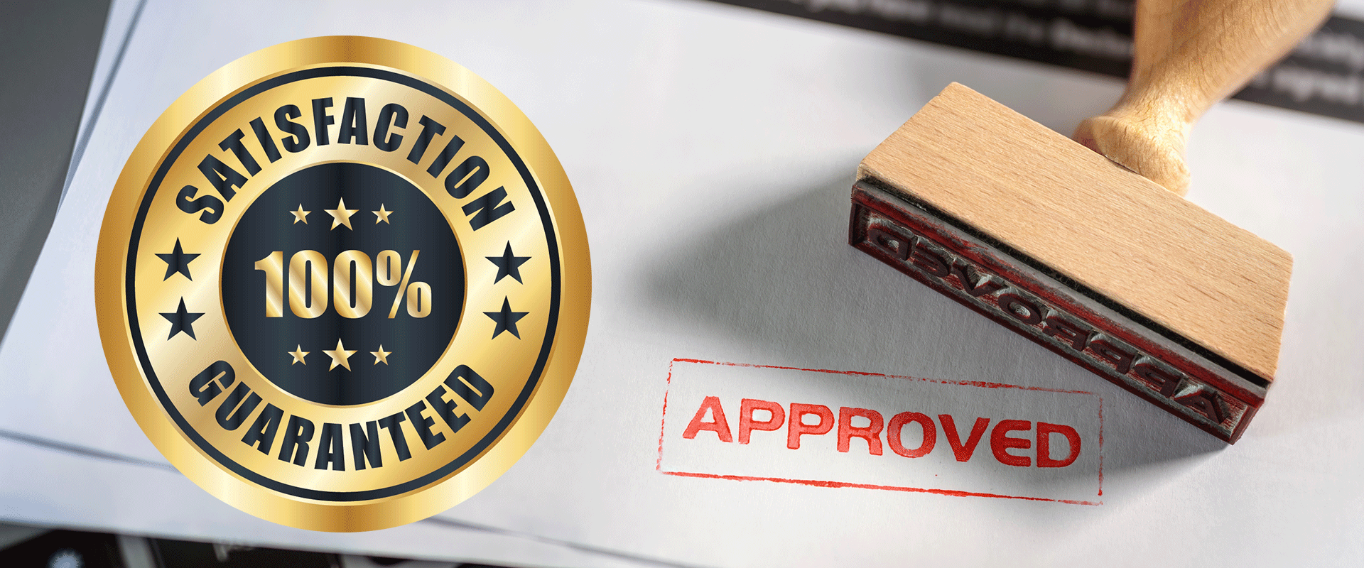 Satisfaction guarantee badge