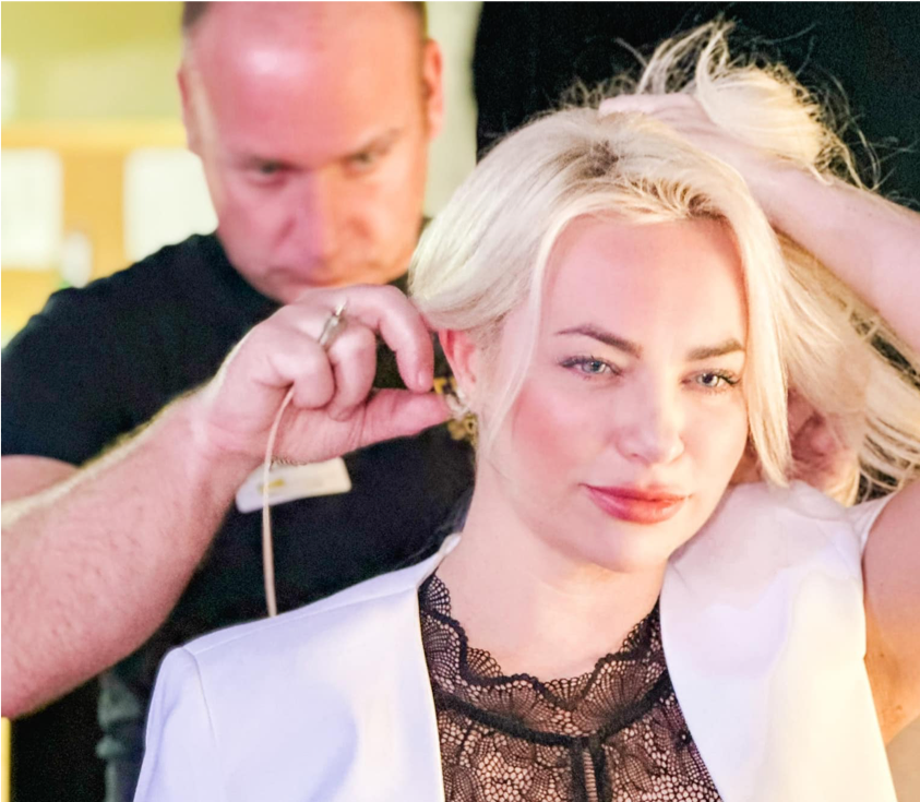 Sabrina Rösner backstage