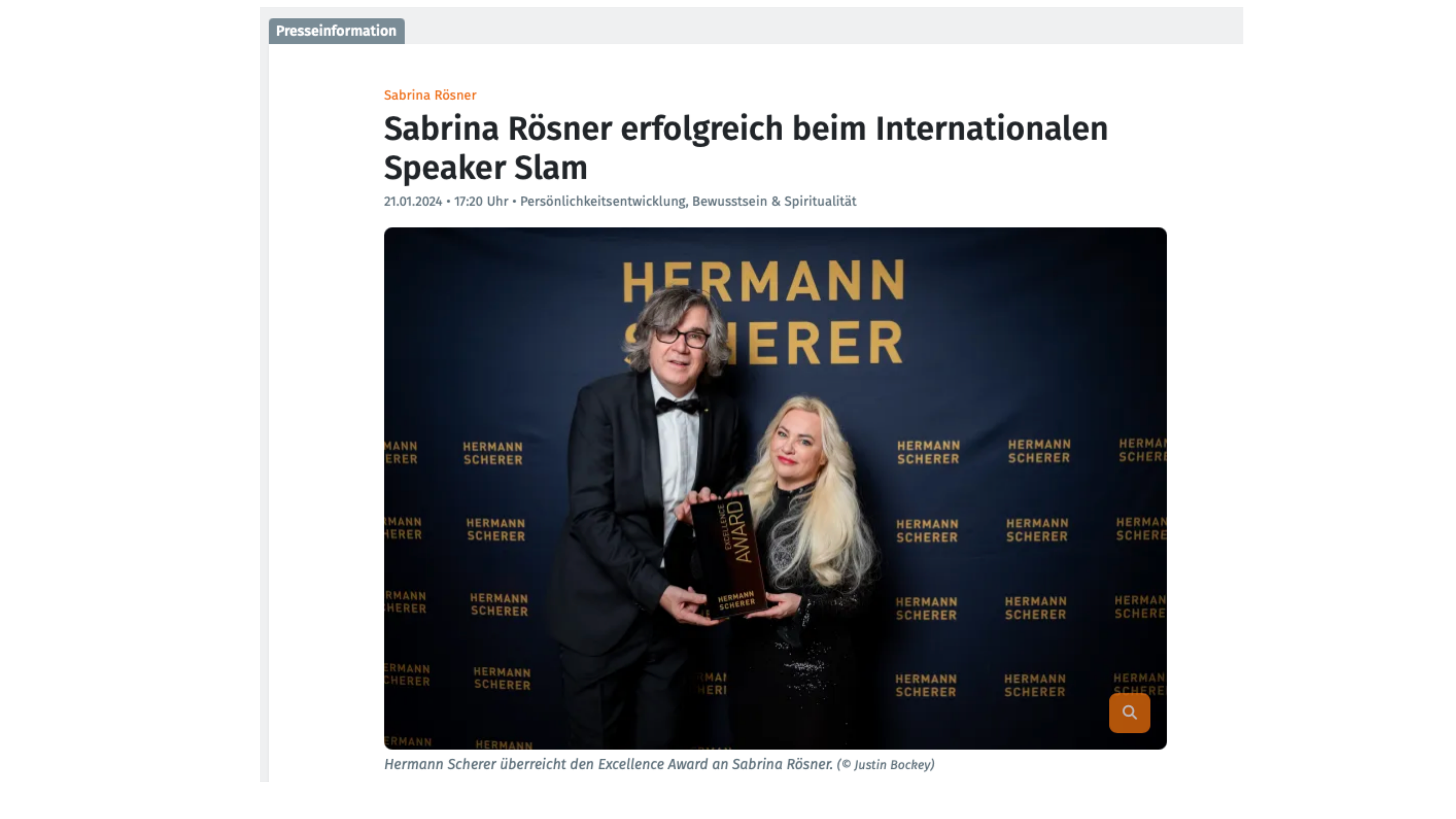 Pressescreenshot Speaker Slam Sabrina Rösner