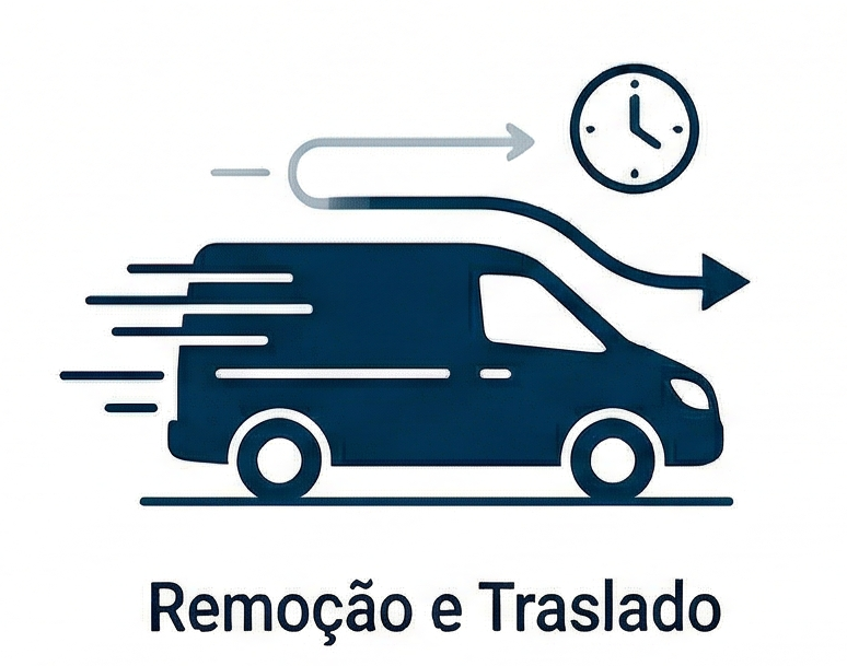 Ícone remoção e traslado