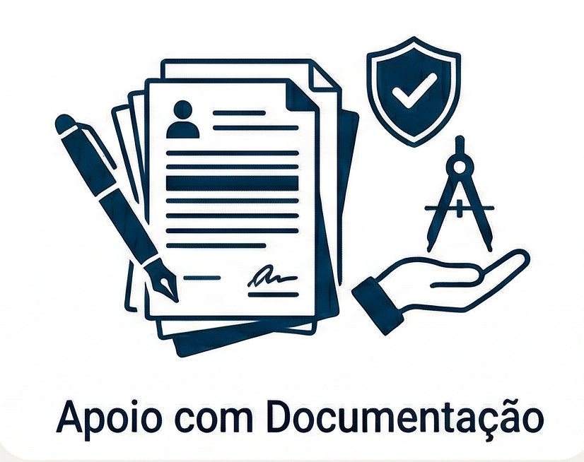 Ícone apoio com documentação