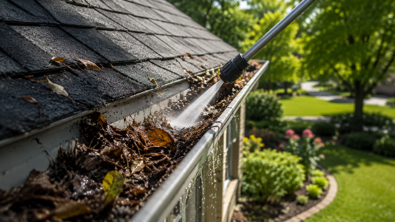 Professional gutter cleaning service