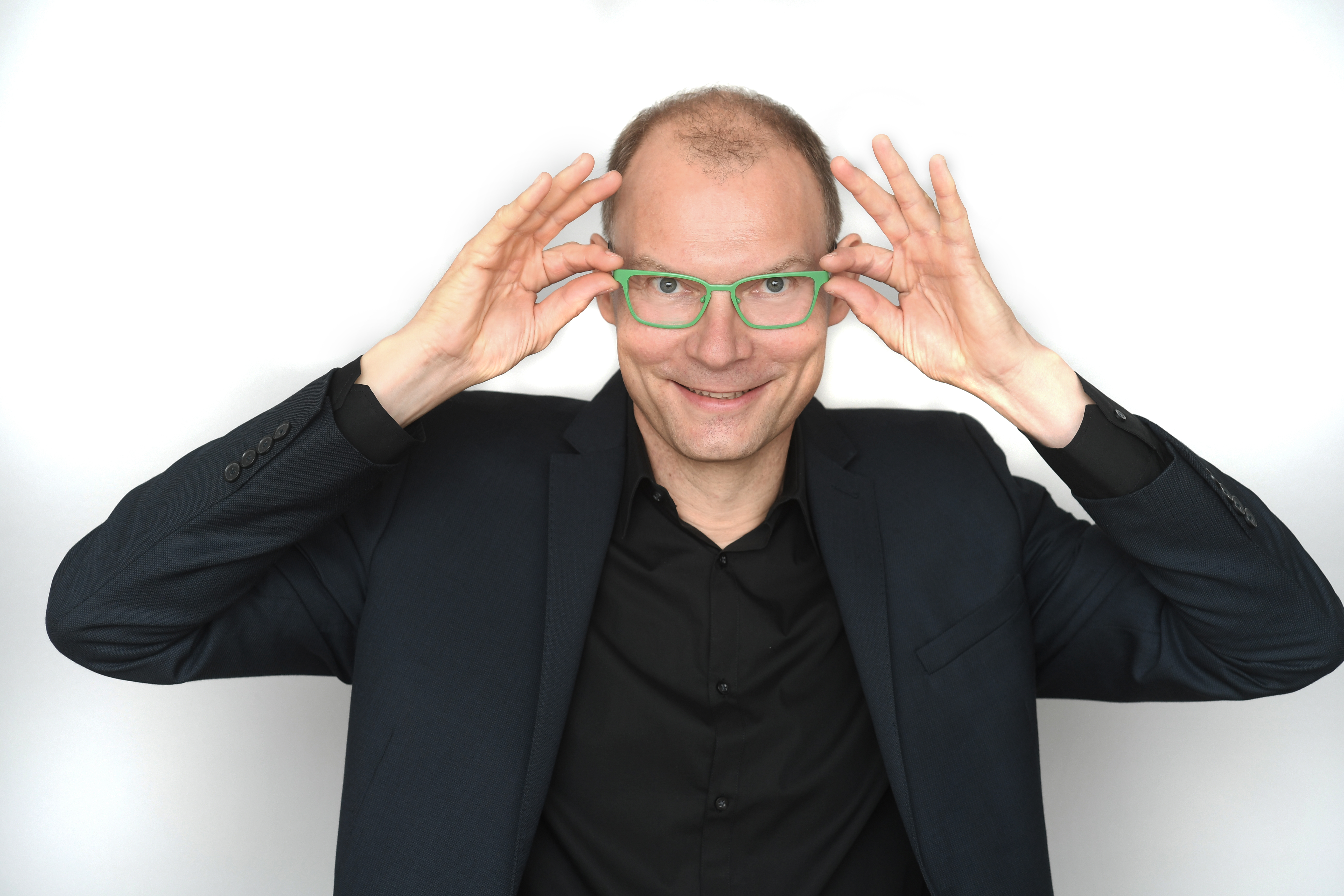 Edi Baldinger mit seiner charakteristischen grünen Brille