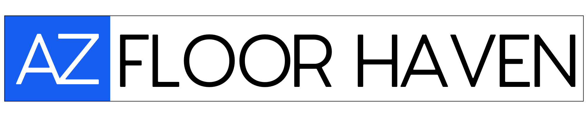 AZ Floor Haven logo featuring the letters "AZ" in white on a blue background, representing a flooring service provider in Tucson, Arizona.