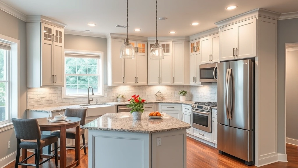 Kitchen Layout Redesign projects in Apex NC showcasing modern design and functional space utilization