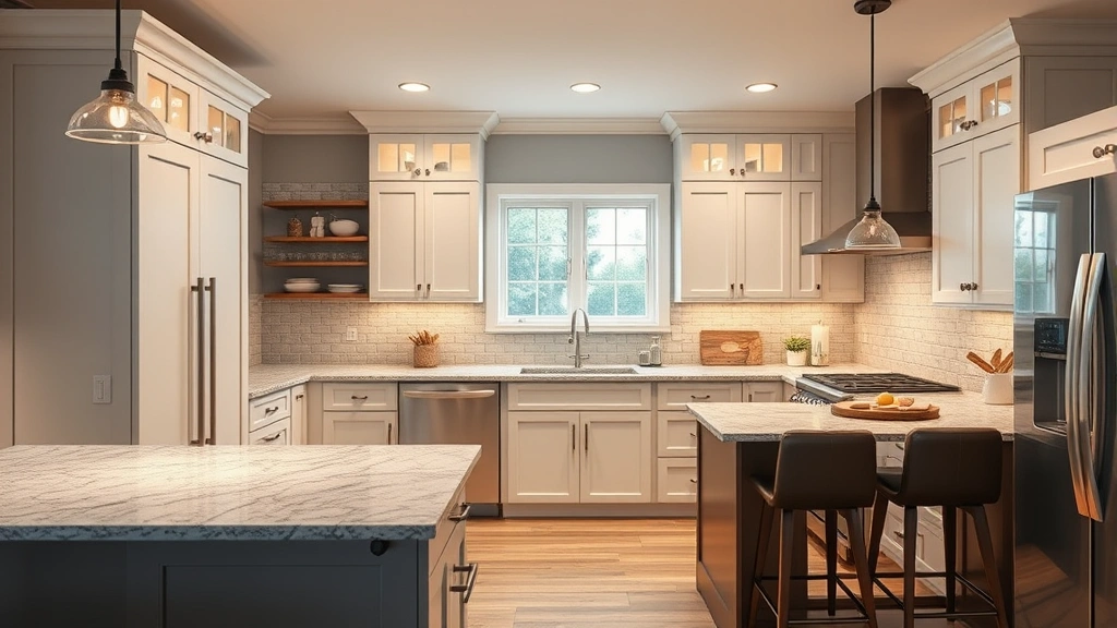 Kitchen Remodeling in Coats, NC featuring modern designs and elegant finishes.