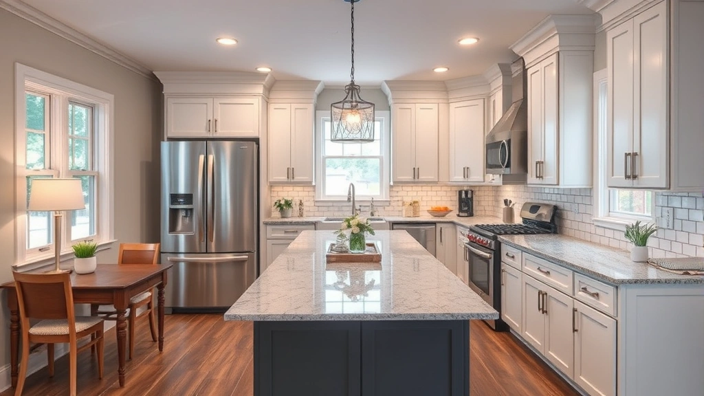 Kitchen Remodeling in Wendell, NC with modern design and elegant finishes.